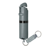 POM Keychain Pepper Spray - Grey & Black (1.40% MC)